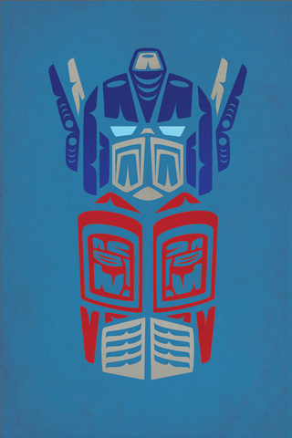 Illustration for article titled Epic Superhero Art in a Traditional Native American Style